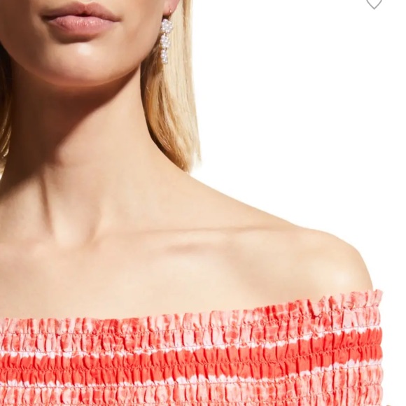 Off-Shoulder Shibori Striped Dress - the dess runs small - Picture 5 of 5